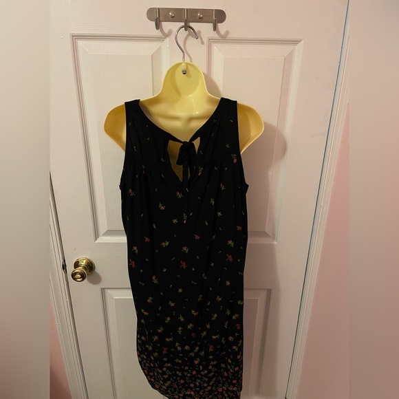 Old Navy Black Floral Tank Dress- Copy - Picture 2 of 11